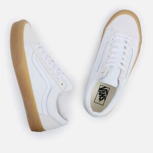 VANS Women’s old school Style 36 Skate Shoes lace up sneakers white size US 7.5